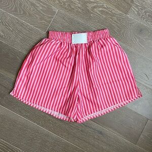 pink & red striped shorts